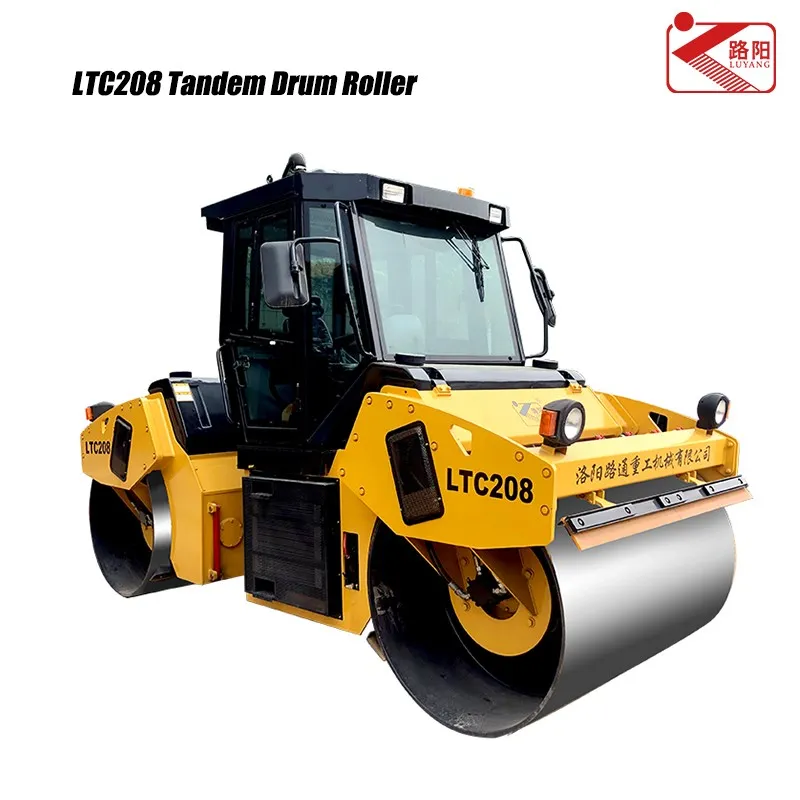LTC208 Lutong 8/10/12 Ton Hydraulic Double Drum Vibratory Ro